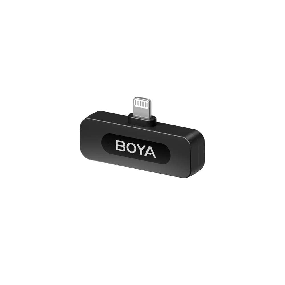 BOYA BY-V1 V2.0 brezžični mikrofon 2.4GHz Lightning, Črna 2