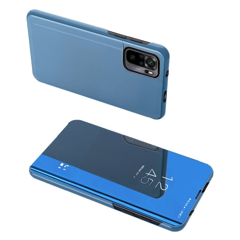 Preklopni ovitek Clear View za Poco M4 Pro 5G, moder