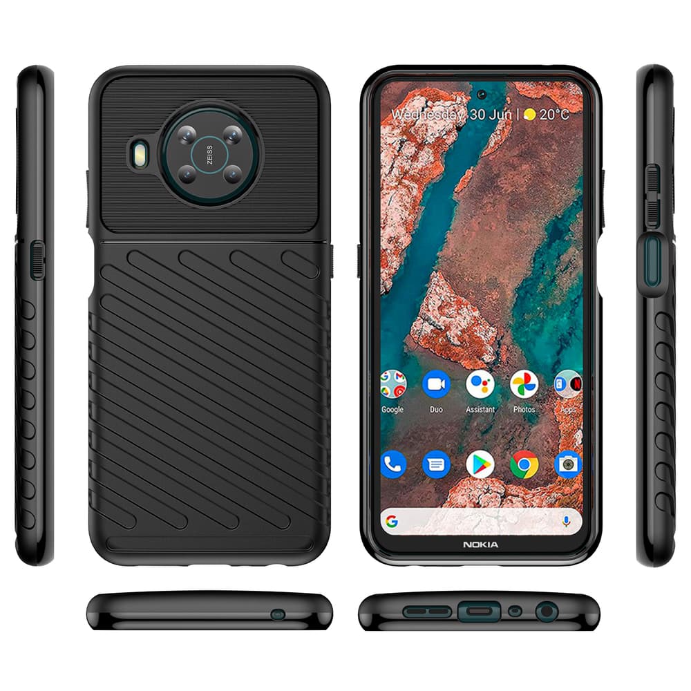 Hurtel Thunder Case prožno oklepno ovitka za Nokia X100 črna 7