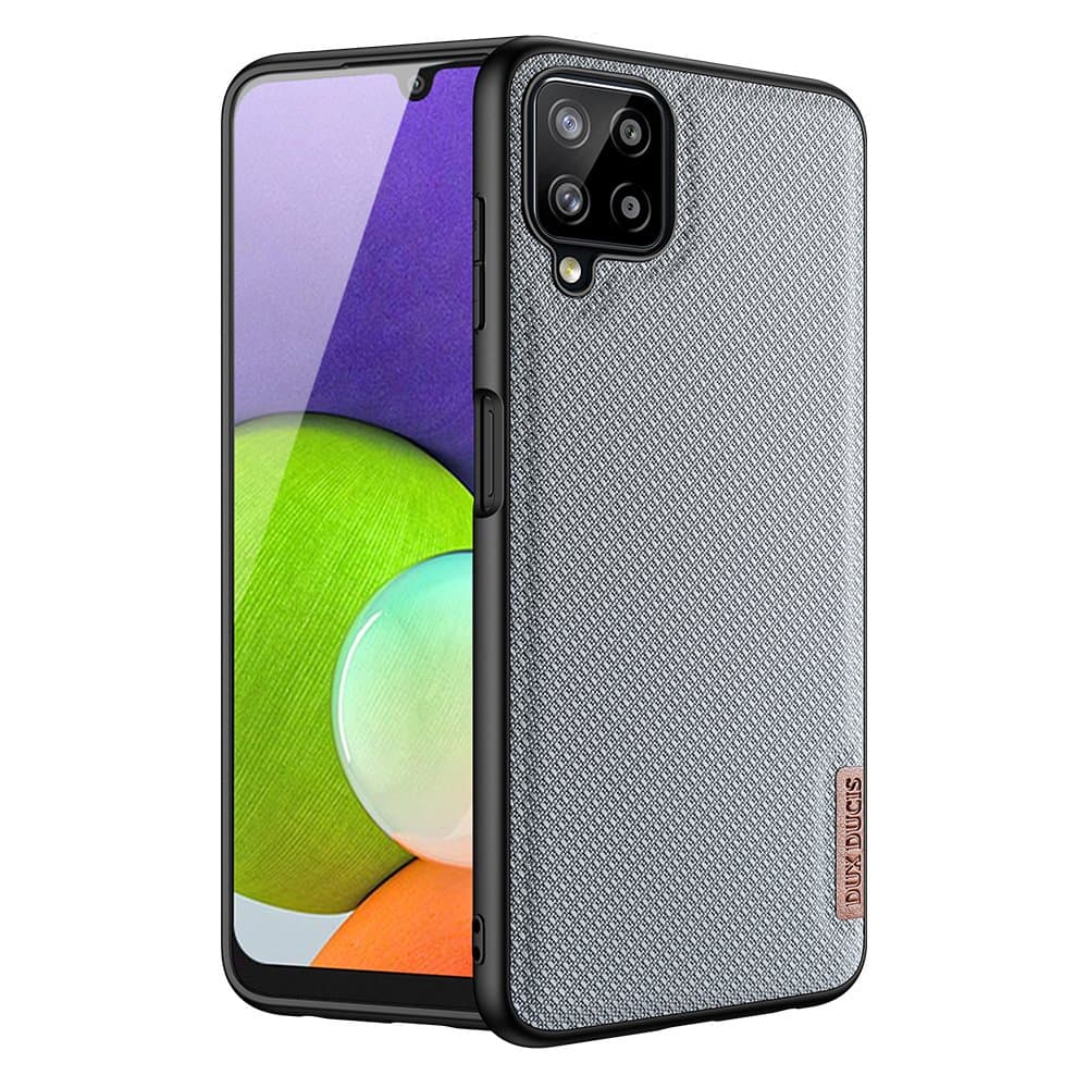 Dux Ducis Fino ovitek z najlonsko prevleko za Samsung Galaxy A22 4G - siv