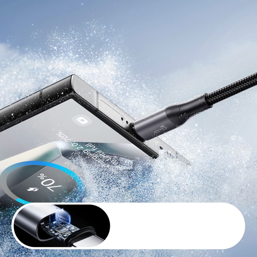 Joyroom S-A28 USB-A - USB-C 3A kabel 1m (črn) 6