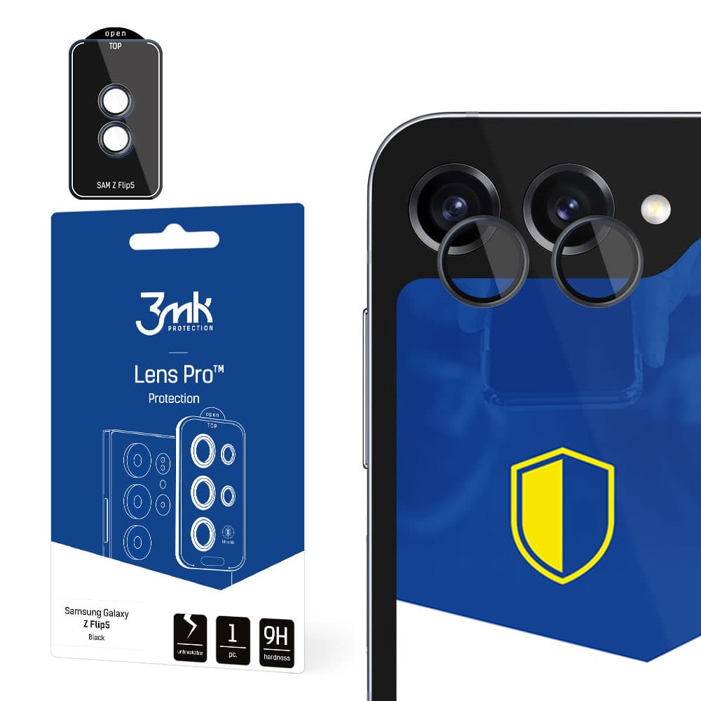 Zaščita za kamero 3mk Lens Protection Pro za Samsung Galaxy Z Flip 5 - črna