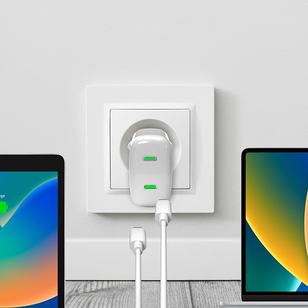 Puro MiniPro 35W GaN polnilnik, 2x USB-C - bel 2