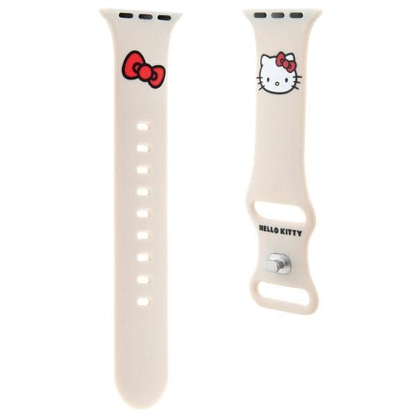 Hello Kitty trak za Apple Watch 38/40/41mm, Silicone Kitty Head, bež 3