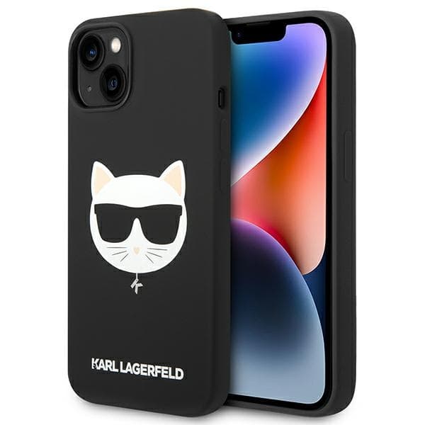 Karl Lagerfeld Silicone Choupette Head ovitek za iPhone 14 Plus (6.7"), črna