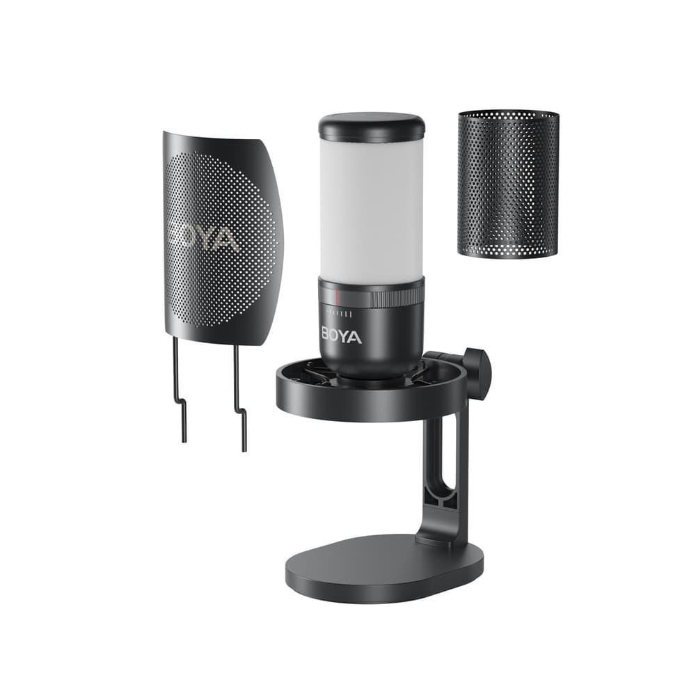 Boya K3 žični mikrofon, USB, črn 4