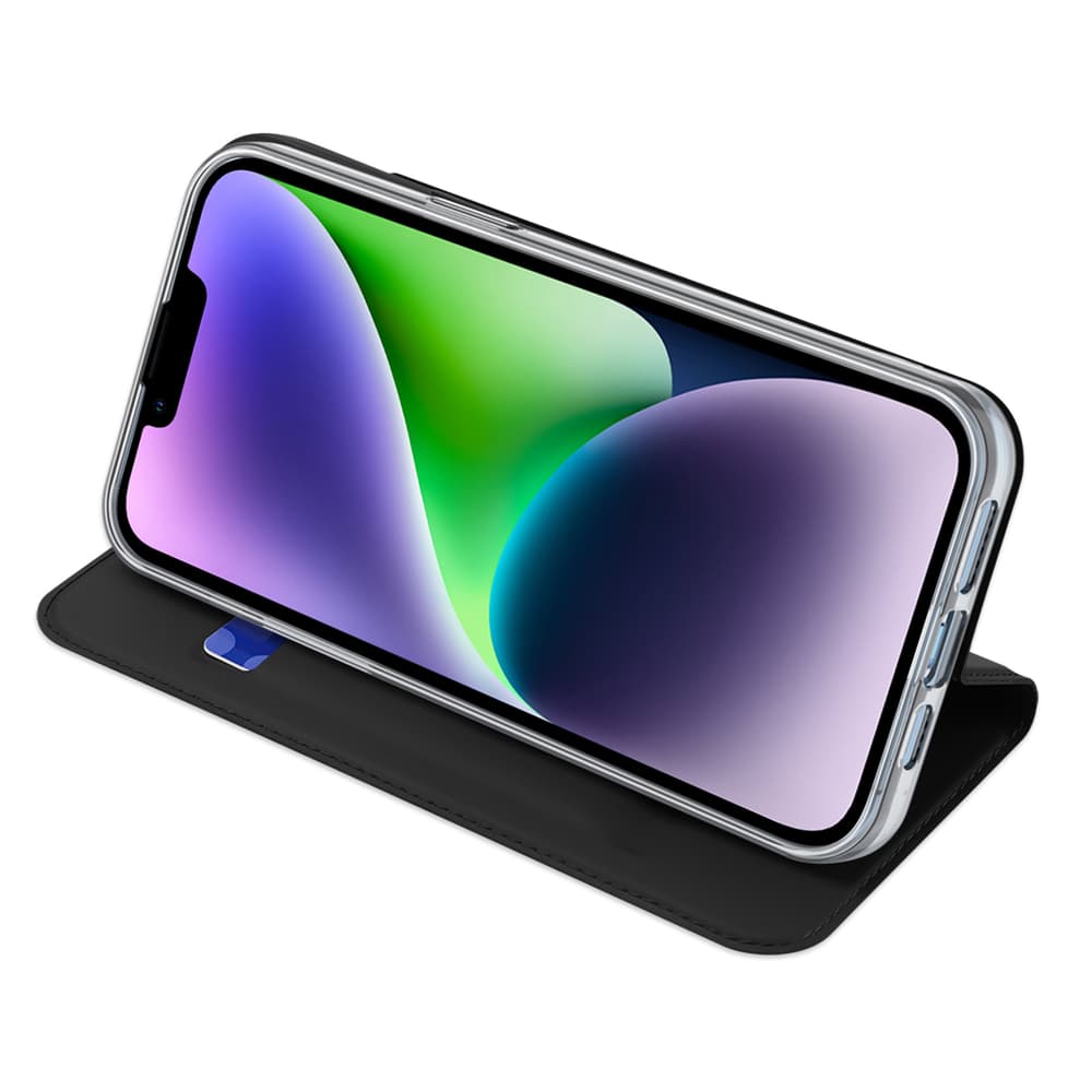 Dux Ducis Skin Pro denarnica ovitek za iPhone 15 Plus - Črna 5