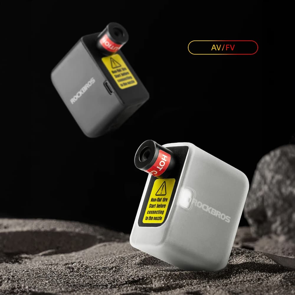 Mini električna kolesarska tlačilka Rockbros 100PSI (Presta/Schrader) - črna 5