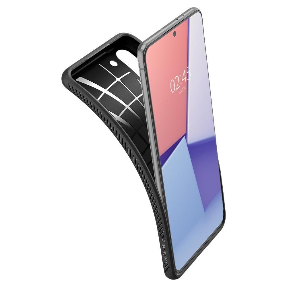 Spigen Liquid Air ovitek za Samsung Galaxy S21 - Mat črna 8