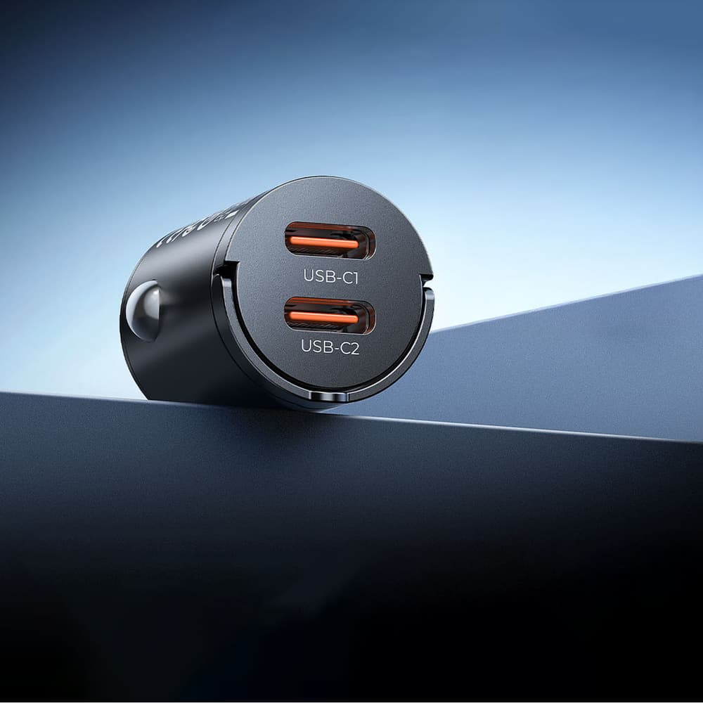 Orico MiniRing 30W avtomobilski polnilnik, 2x USB-C - črn 5