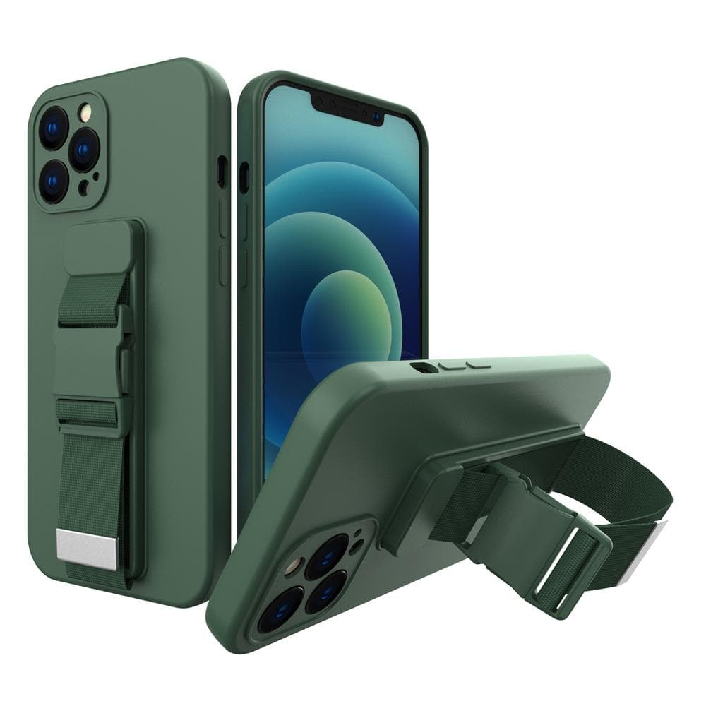 Ovitel Hurtel z vrvico za Samsung Galaxy S21 Ultra 5G, temno zelen