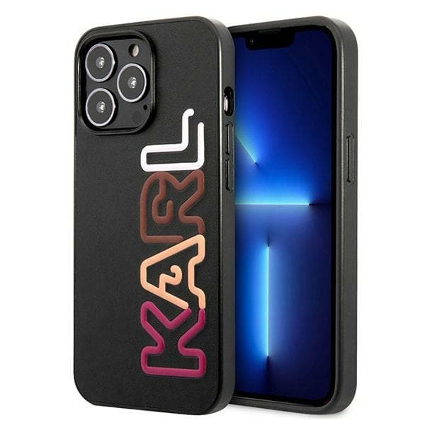 Ov. Karl Lagerfeld Multipink Brand za iPhone 13/13 Pro - Črn