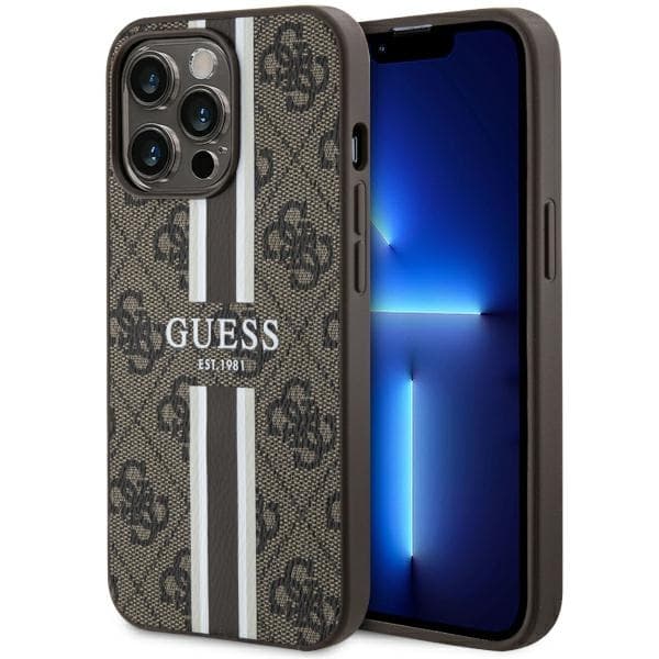 Guess GUHMP13LP4RPSW ovitek za iPhone 13 Pro / 13 (6,1") rjav