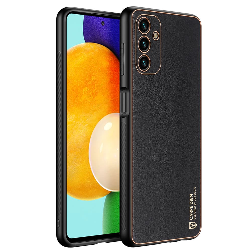 Dux Ducis Yolo ovitek iz eko usnja za Samsung Galaxy A13 5G, črn