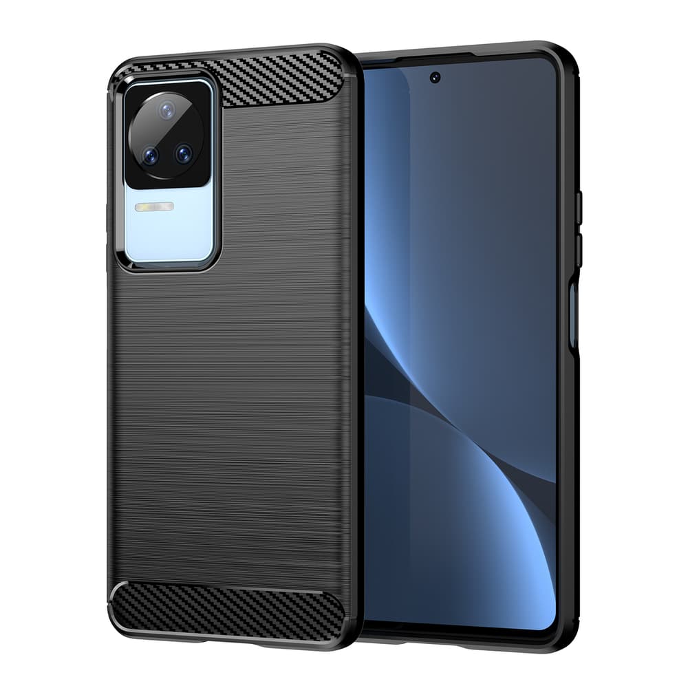 Ovitek Carbon Case za Xiaomi Poco F4 5G, prožen, črn