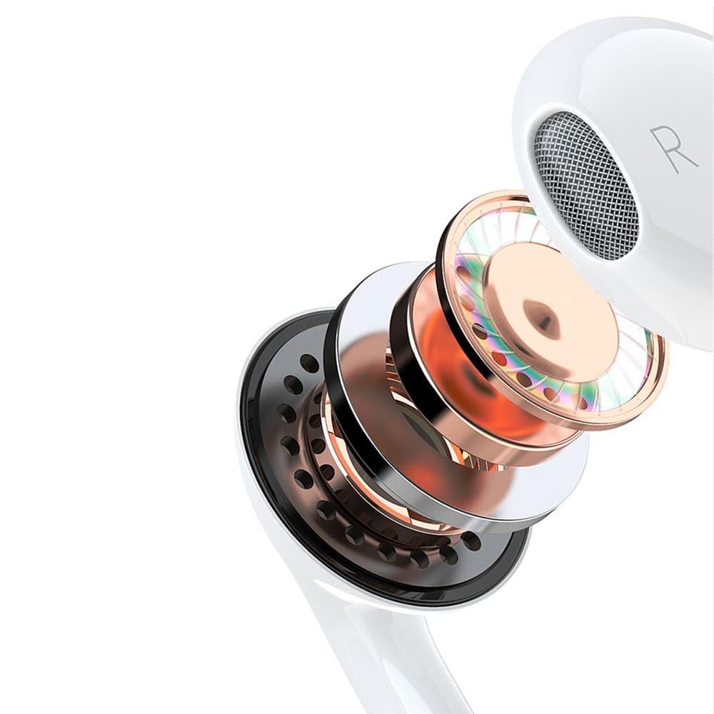 Dudao X14PROL-W1 Lightning In-Ear slušalke - bele 5
