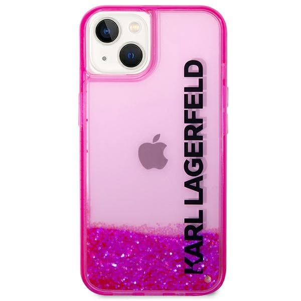 Karl Lagerfeld Liquid Glitter Elong etui za iPhone 14 Plus - roza 3