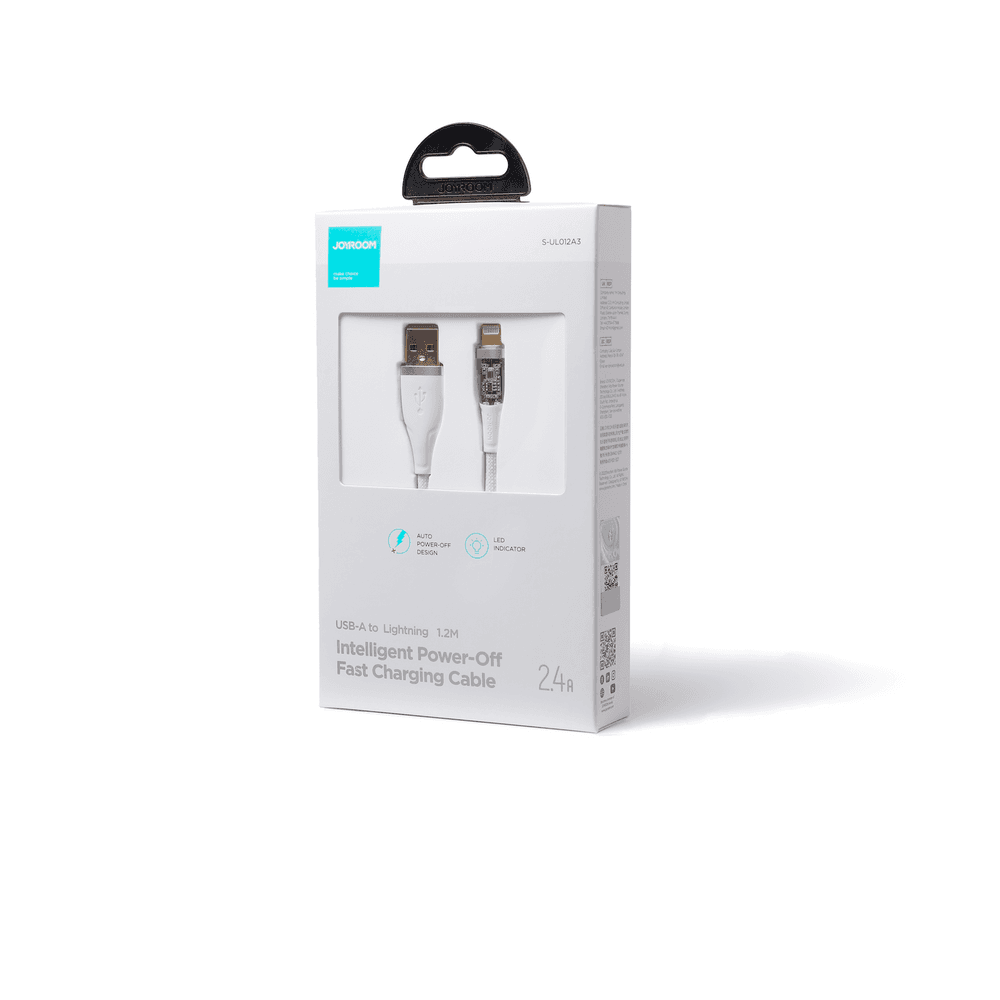 Joyroom "Star-Cloud Series A3" kabel USB-A / Lightning 2.4A 1.2m z Smart Switch - bela 3