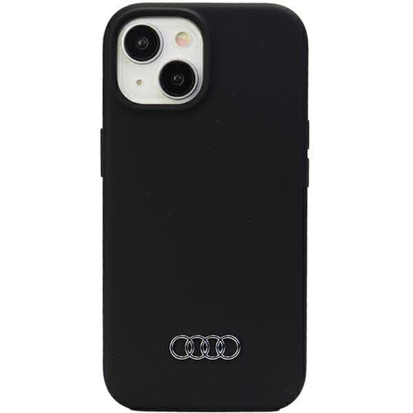 Silikonski ovitek Audi za iPhone 15 - črn