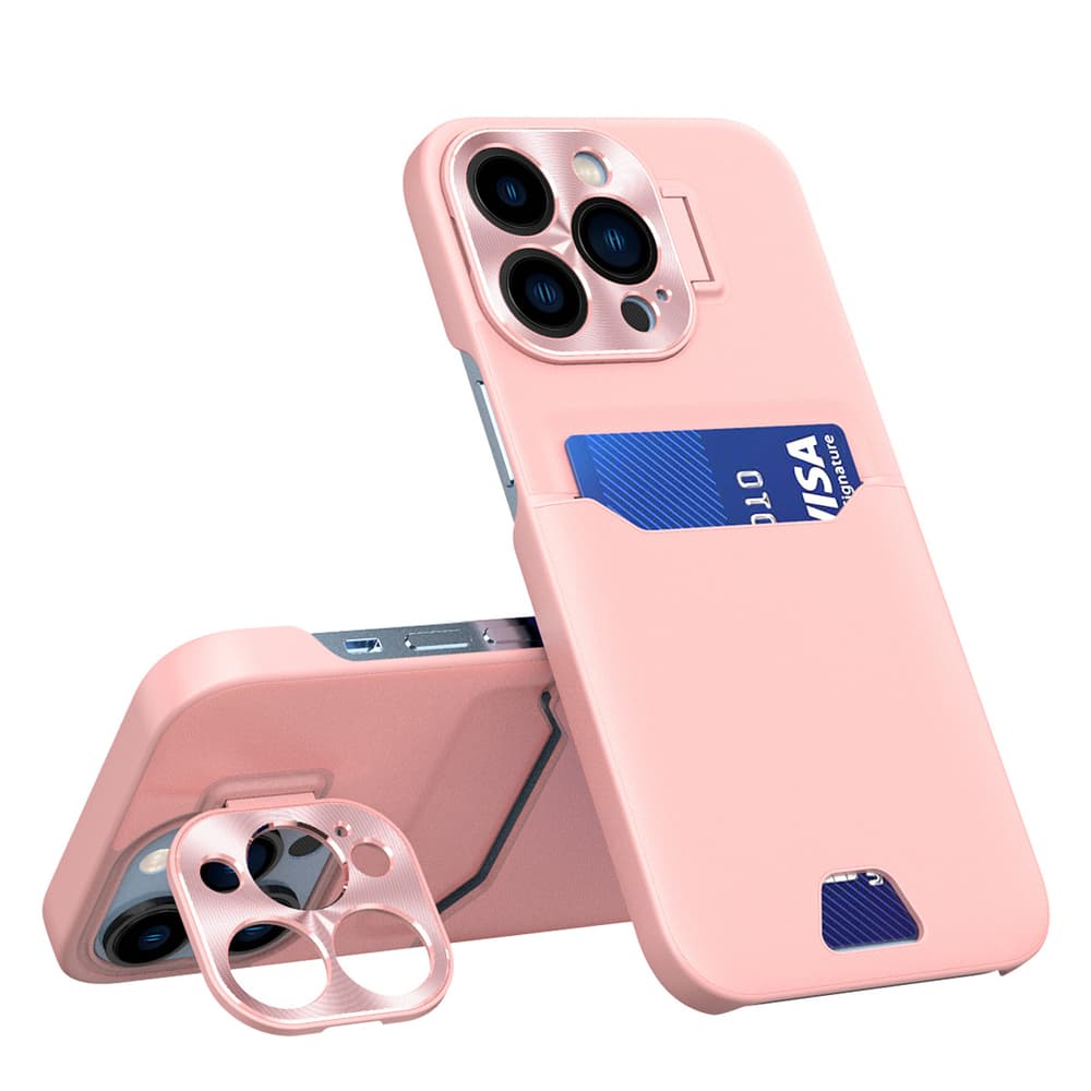 Hurtel ovitek z oporo za iPhone 14 Pro, roza