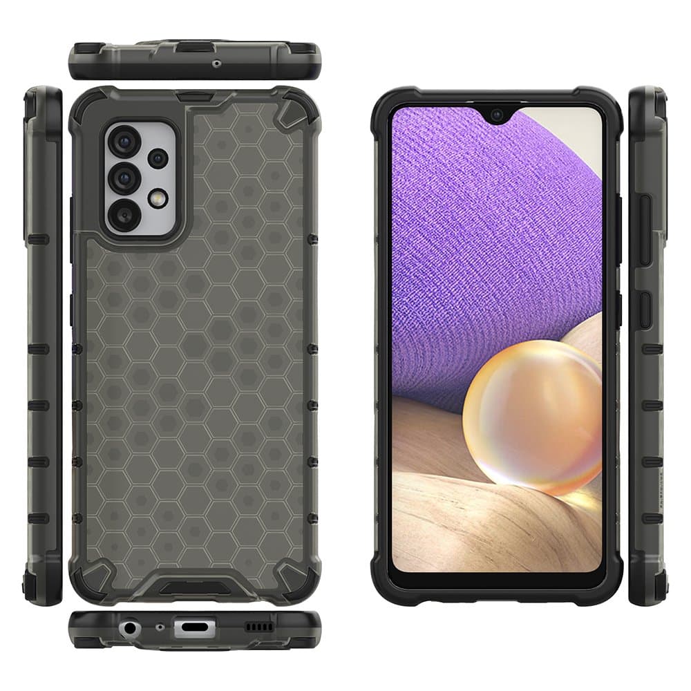 Hurtel Honeycomb ovitek za Samsung Galaxy A03s - črna 2
