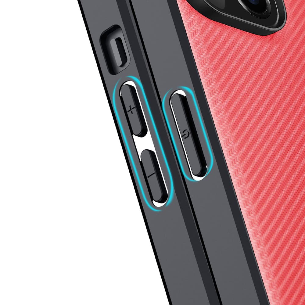 Ovitek Dux Ducis Fino za iPhone 14 Plus, najlon, rdeč 7