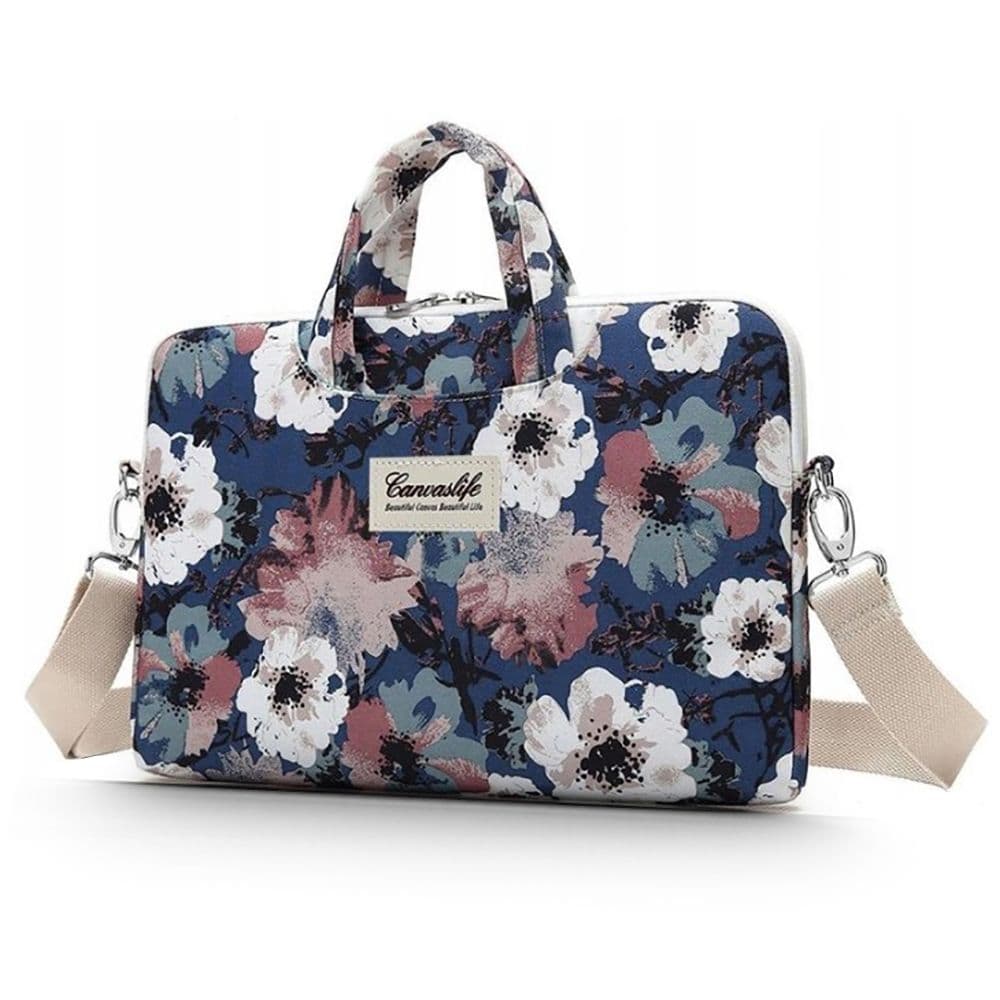 Canvaslife torba za prenosnik 15-16'' – temno modra/bela