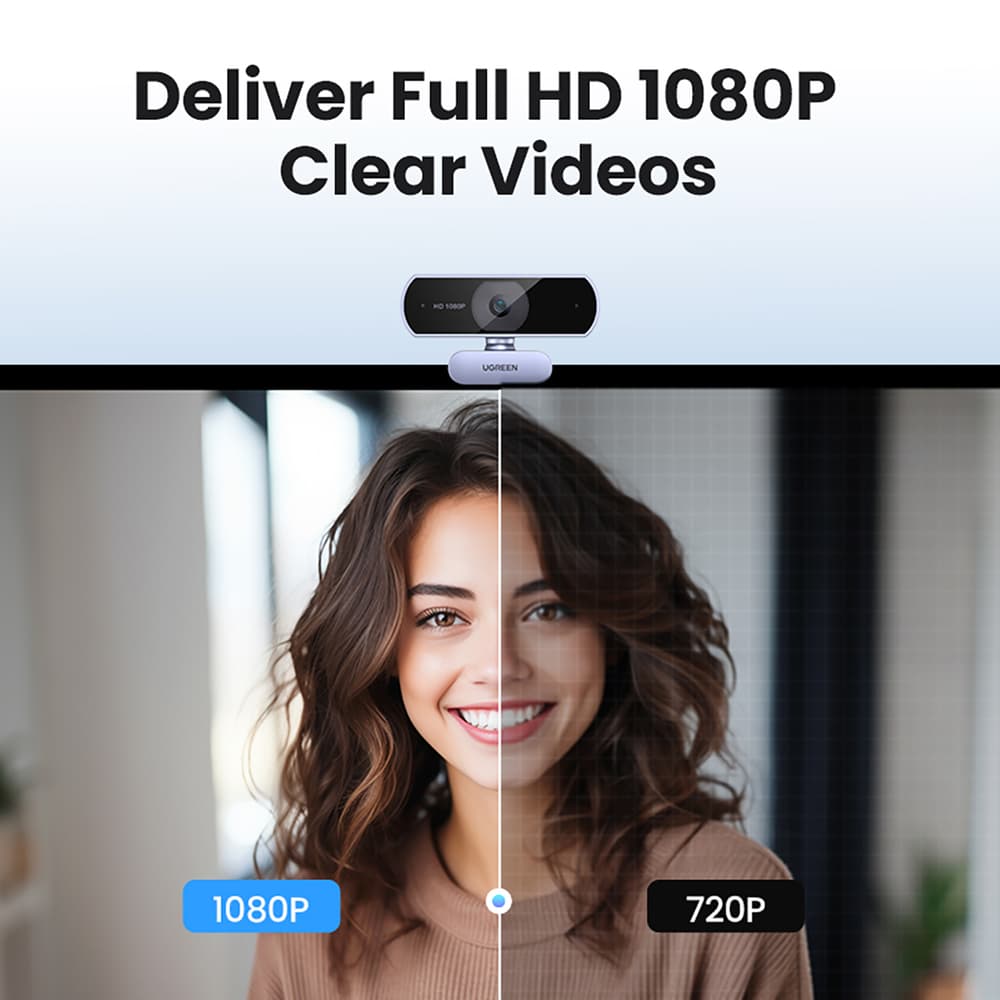 Spletna kamera Ugreen CM678 USB HD - siva 3