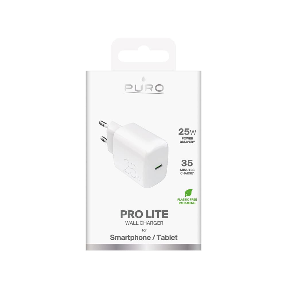 Puro Daily Prolite 25W USB-C PD polnilnik, bel 2