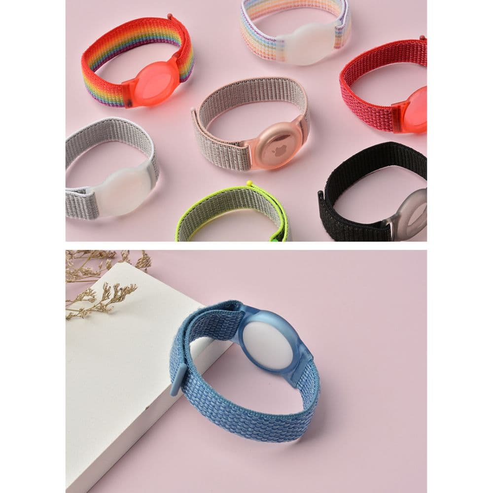 Tech-Protect Nylon zapestnica za otroke za Apple AirTag - modra 6