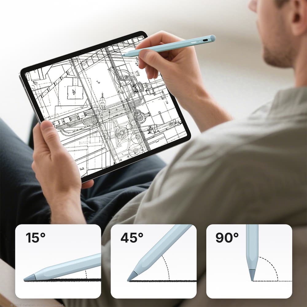 Metapen A8 aktivno pisalo za iPad USB-C (modro) 5