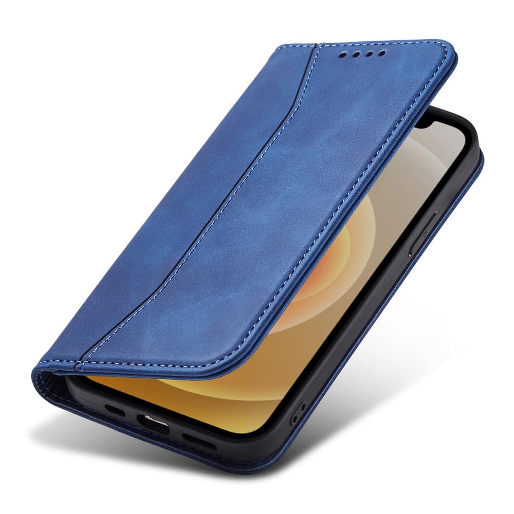 Ovitek Magnet Fancy Case za iPhone 12 Pro Max (denarnica, stojalo), modri 6