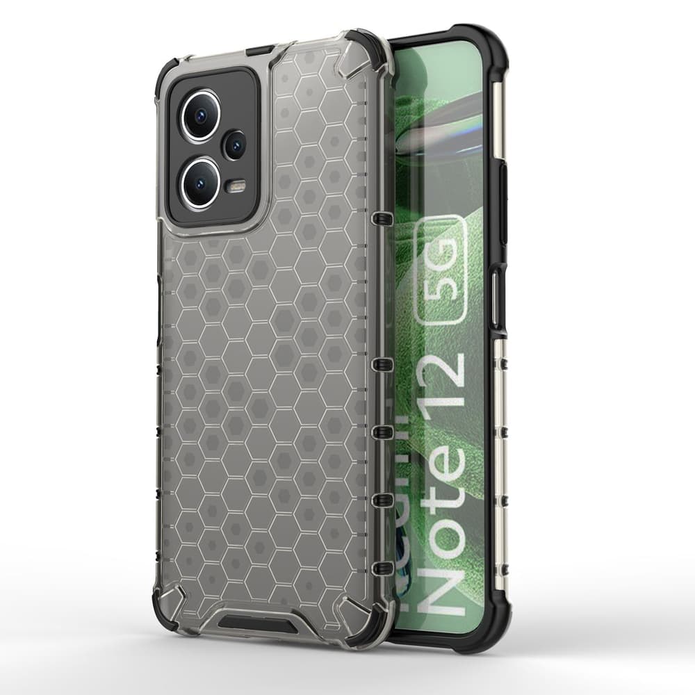 Hurtel Honeycomb etui za Xiaomi Redmi Note 12 5G / Poco X5 5G, črn