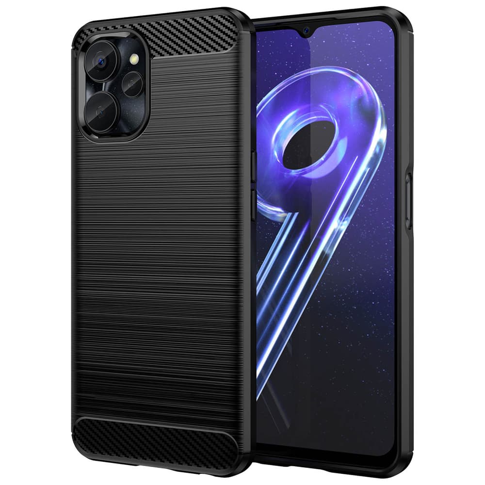 Carbon ovitek za Realme 10 5G / 9i 5G - črn 2