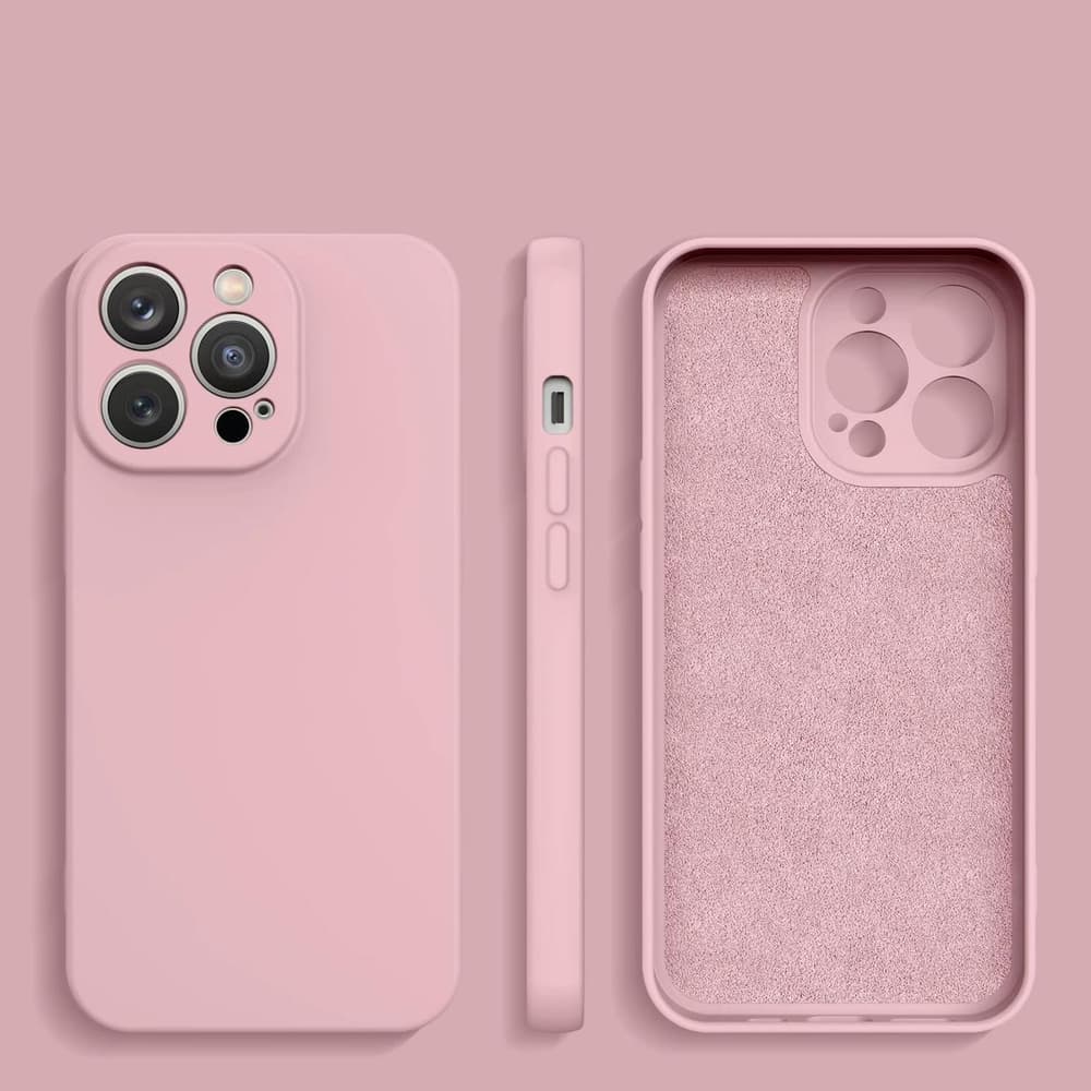 Silikonska ovitek Hurtel za iPhone 14 Plus, roza 2
