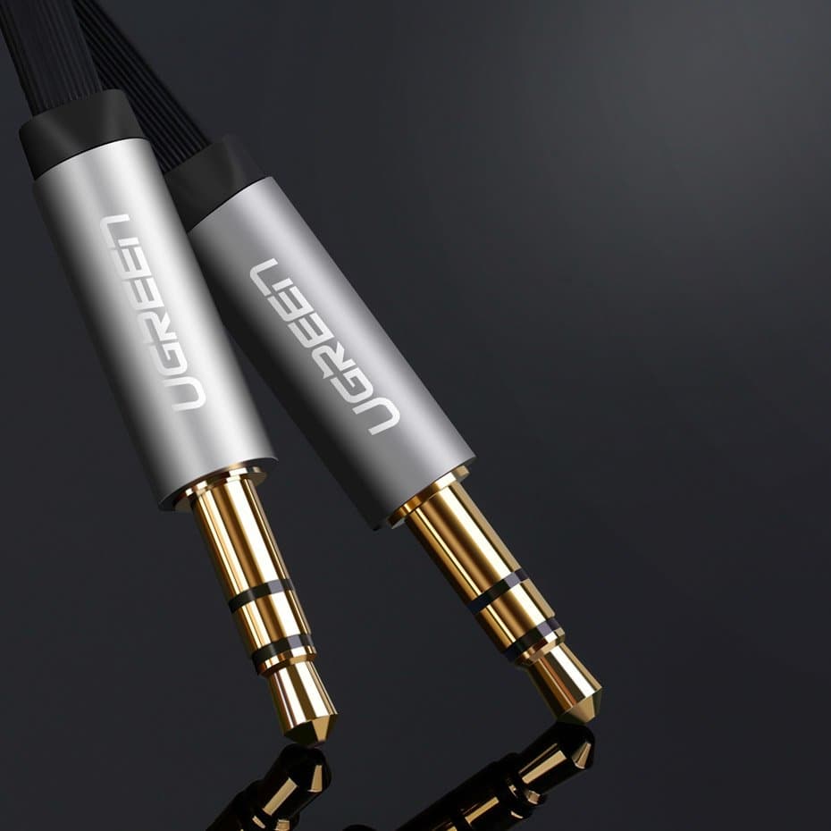 Ugreen AUX kabel 3.5mm mini jack, raven, 1m, srebrn 6