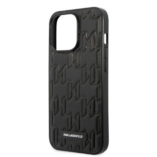 Karl Lagerfeld Monogram Plaque ovitek za iPhone 13 Pro Max - črn 6