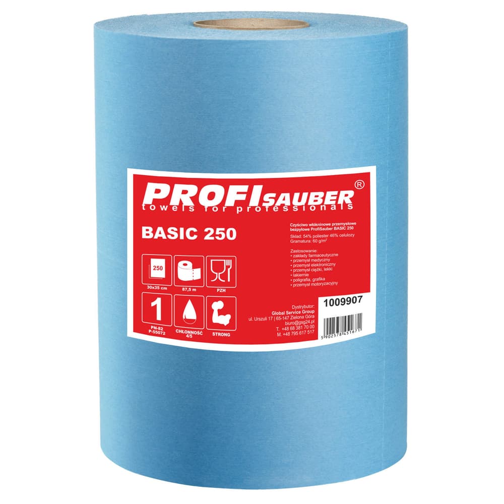 Industrijska čistilna krpa Profi Sauber BASIC 250, brez prahu