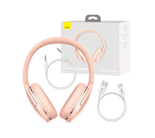 Slušalke Baseus Encok Wireless headphone D02 Pro, pink