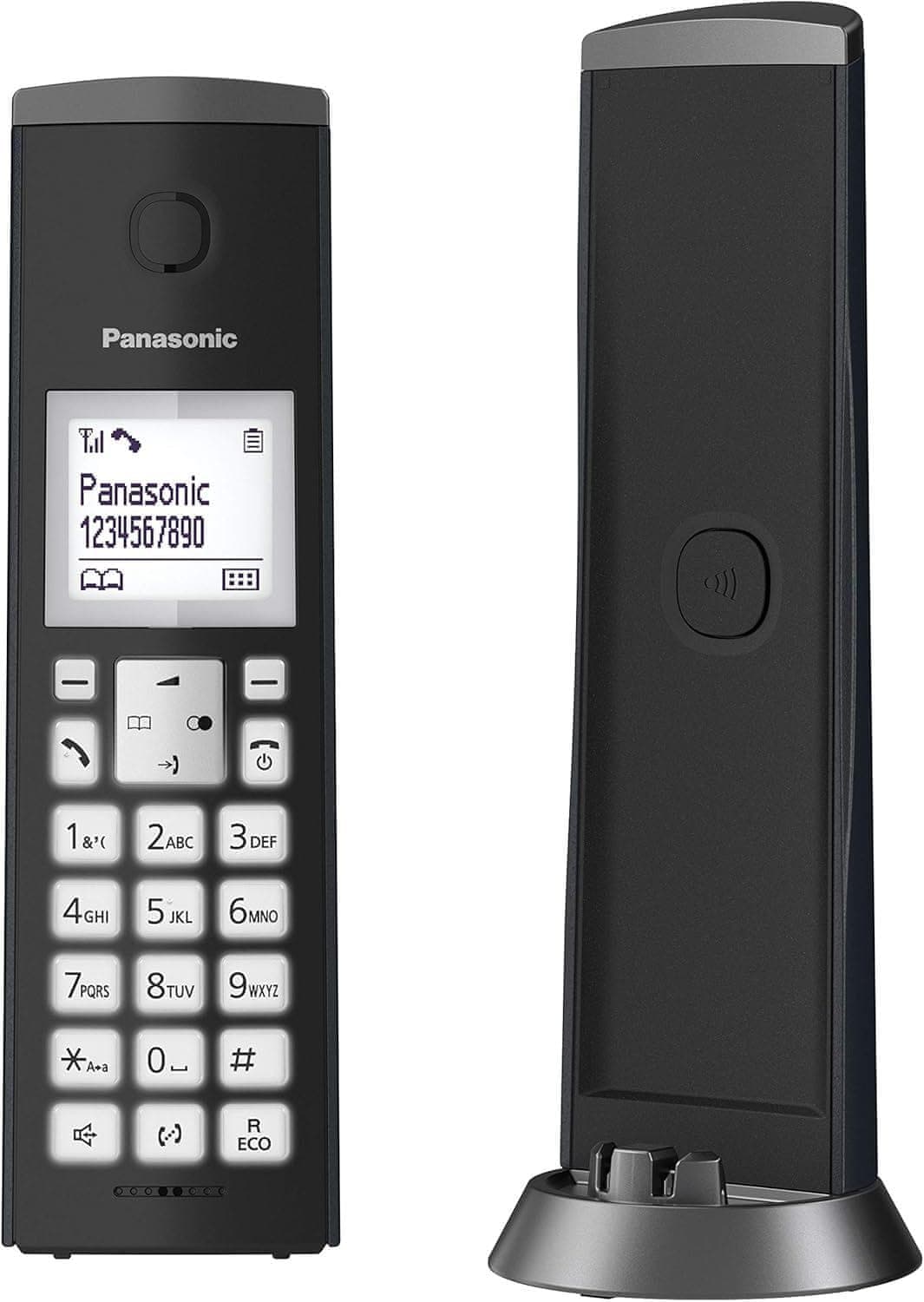 Panasonic KX-TGK210SPB – digitalni brezžični telefon (LCD, identifikacija klicatelja, sistem za nastavitev zvoka, prostoročno telefoniranje) črne barve 2
