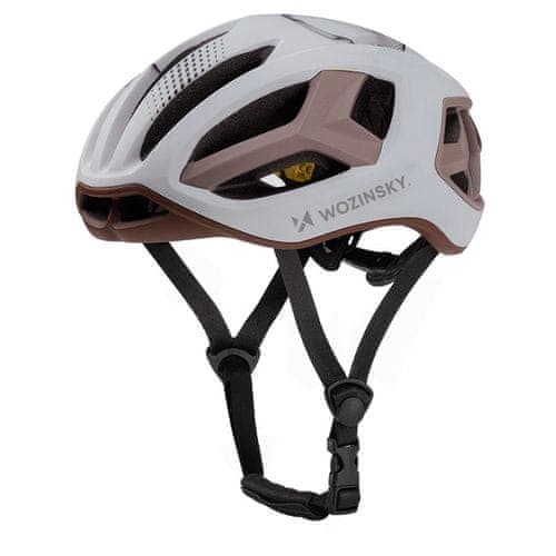 Kolesarska cestna čelada Wozinsky ultralahka 54-58 cm - taupe