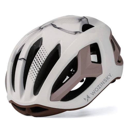 Kolesarska cestna čelada Wozinsky ultralahka 54-58 cm - taupe 2
