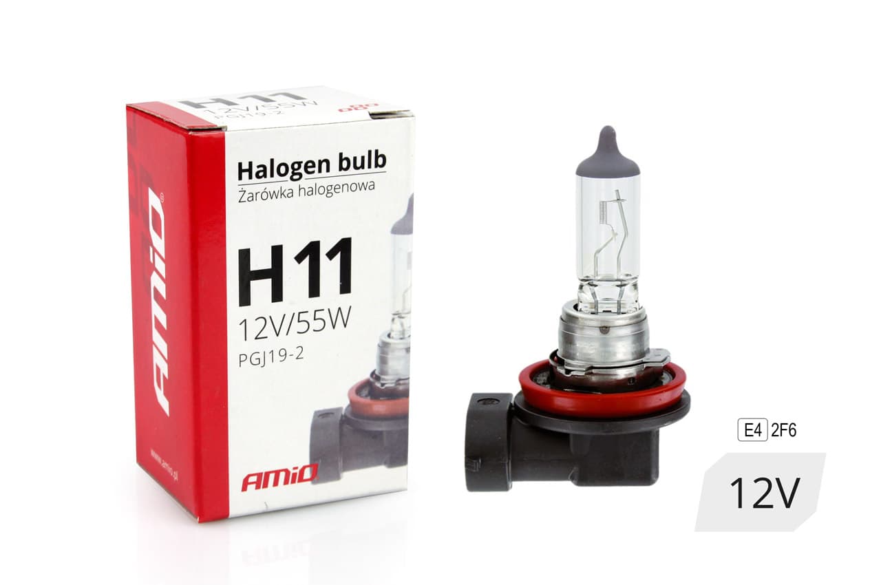 Avtomobilska halogen žarnica AMiO H11 12V 55W UV filter (E8)
