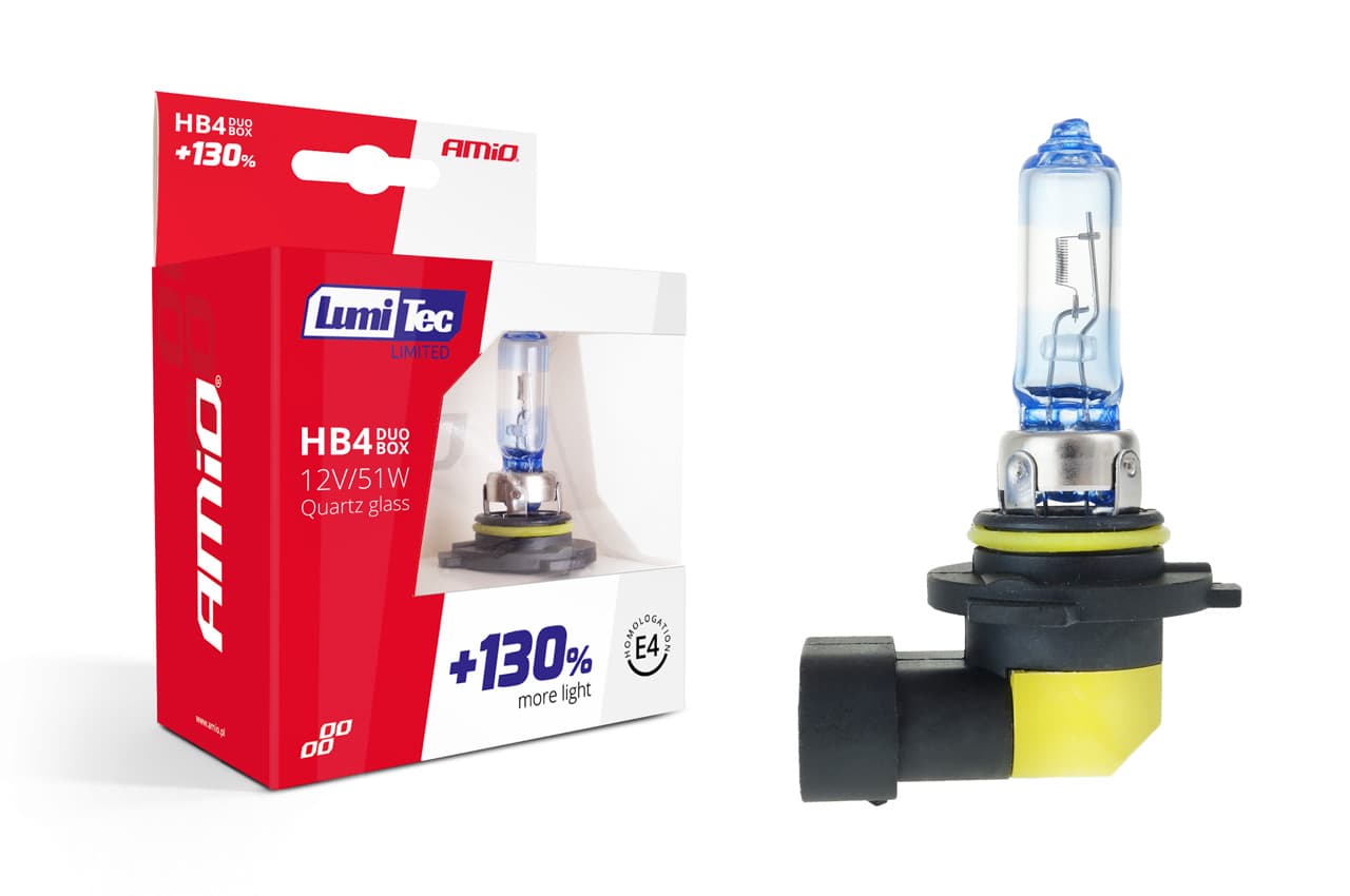 AMiO HB4 12V 51W LumiTec +130% žarnica, duo