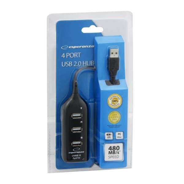 Esperanza USB 2.0 Hub, 4-portni (EA116) 2