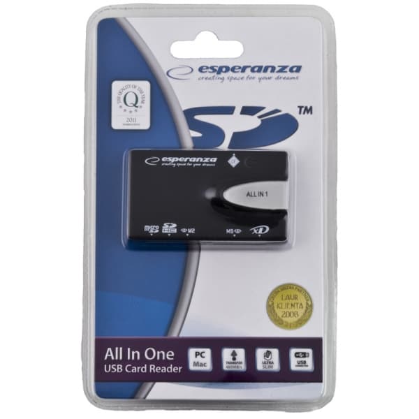 Esperanza All-in-One USB 2.0 čitalnik kartic (EA129) 5