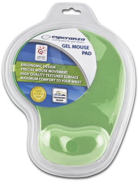 Esperanza EA137G gel podloga za miško, zelena