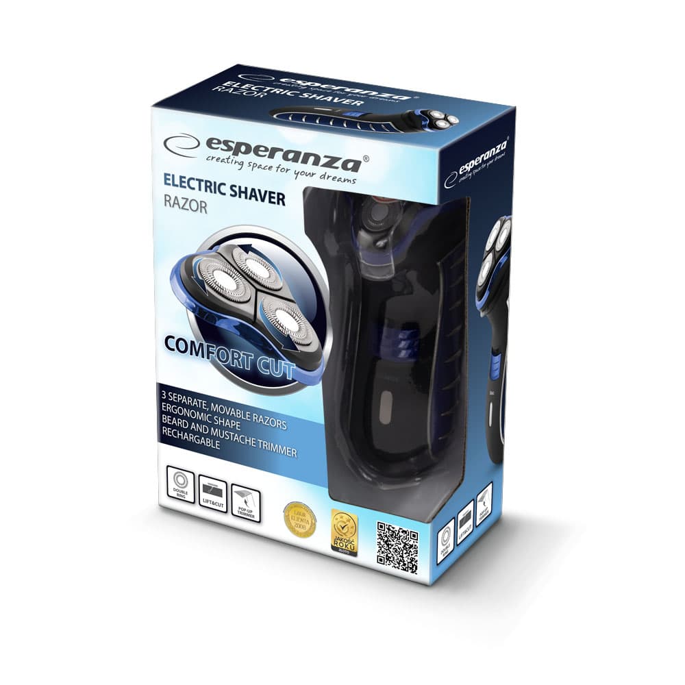 Esperanza EBG002B brivnik Razor, moder, akumulatorski 3