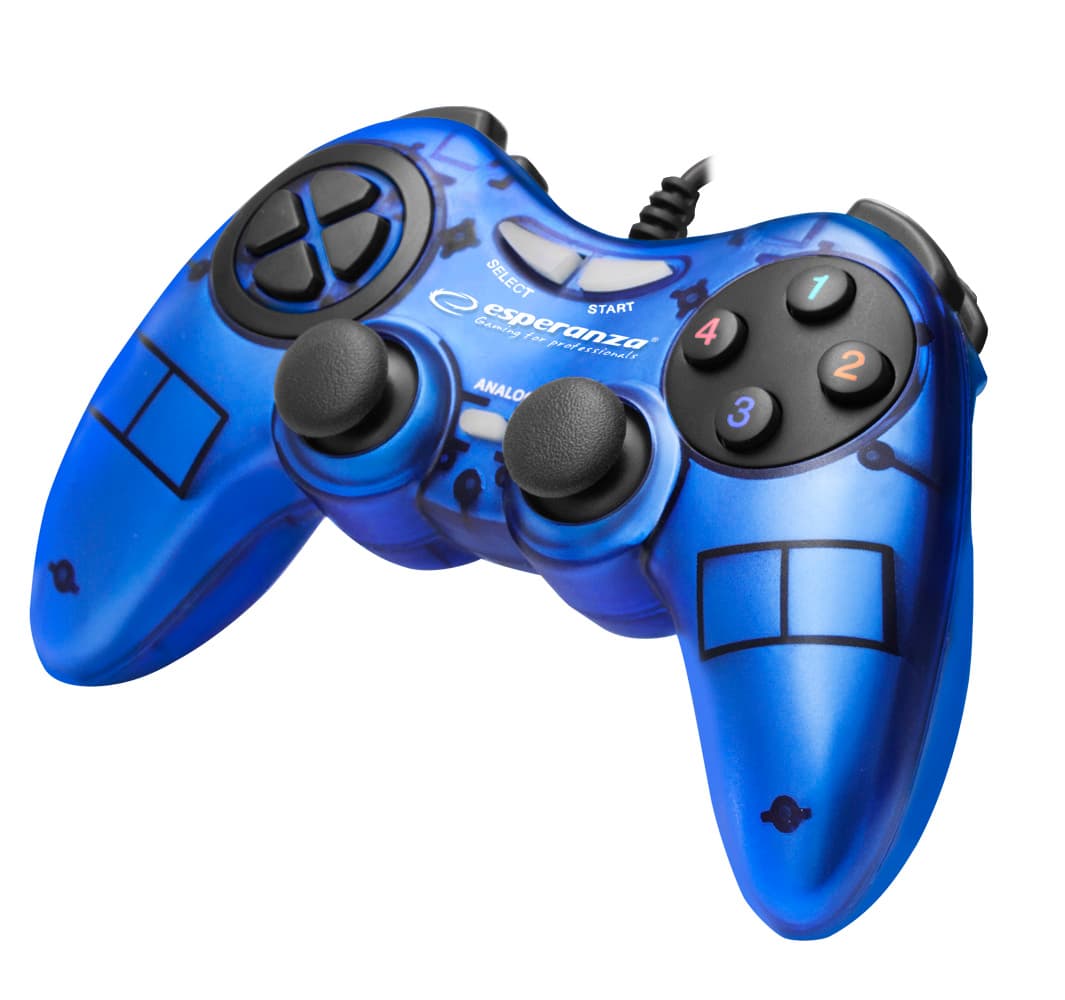 Esperanza EGG105B Fighter gamepad za PC (modri)