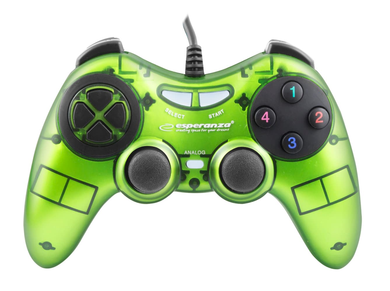 Esperanza EGG105G Fighter gamepad za PC (zeleni) 3
